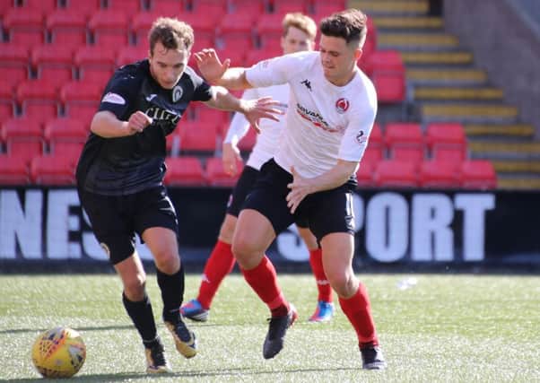 Chris McStay in action against Edinburgh City on Saturday (pic: Craig Black Photography)