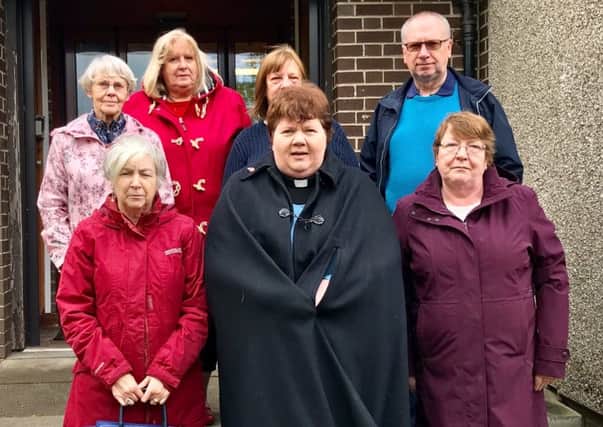 The Rev Elspeth McKay with church members Margaret Robinson, Jean Stewart, Anne Morrison, Annette Campbell, Dorothy Roberts and Alex Edwardson - pic: Church of Scotland
