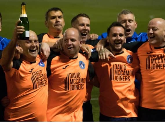 Carluke over-35s celebrate