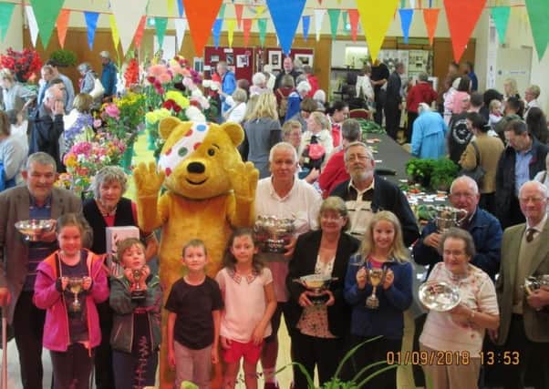 Trophy winners at the Show with Pudsey.