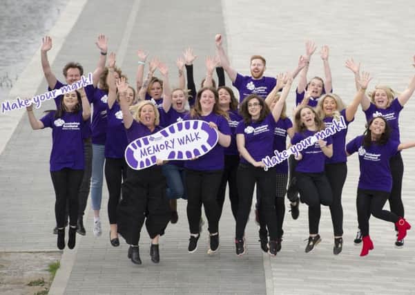 Make your mark...by taking part in the Alzheimer Scotland Lanarkshire Memory Walk on Saturday or Glasgow Memory Walk next Sunday to help ensure no-one has to face dementia alone.