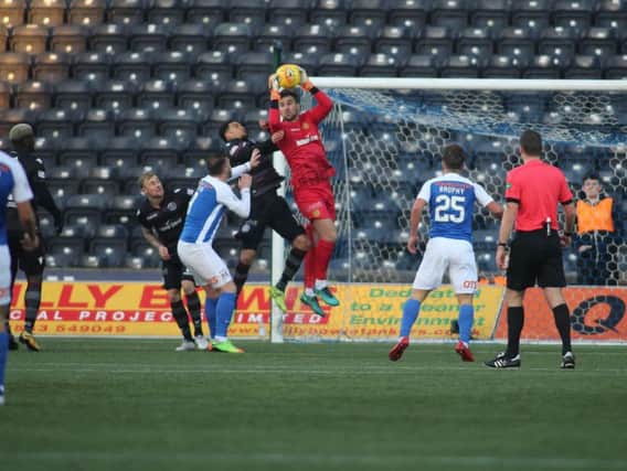 Russell Griffiths was in goal for Motherwell the last time they visited Rugby Park, a game which Killie won 1-0 in December 2017 (Pic by Ian McFadyen)