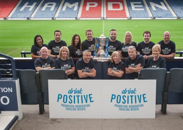 Diageo launches its Drink Responsibly campaign with the SFA represented by James McFadden, Assistant Coach, Scotland. Hampden Park, Glasgow. 20 Sep 2018. (Copyright photo by Tina Norris 07775 593 830) More info from Ian Smith, Head of Corporate Relations, Scotland, Diageo: )131 519 2045 / 07736 786 888
Copyright photograph by Tina Norris. Not to be archived or reproduced without prior permission and payment. Contact Tina on 07775 593 830 info@tinanorris.co.uk www.tinanorris.co.uk http://tinanorris.photoshelter.com
