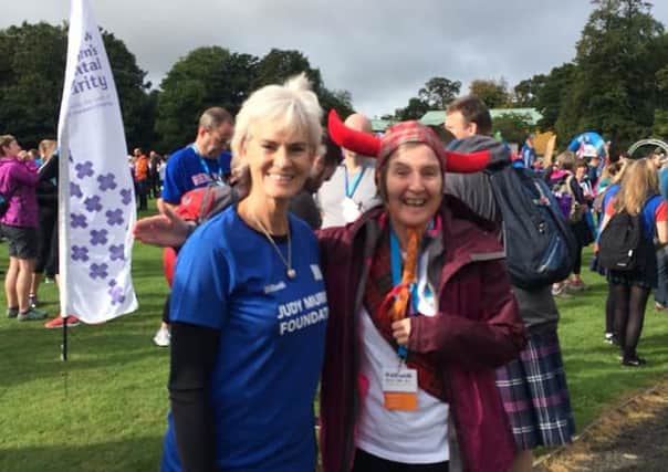 Smile says it all...
Forth Haven nurse Brenda Parker was delighted to get her picture taken with Andy's mum, Judy Murray. Indeed, she was still buzzing when she returned to work on the Monday!