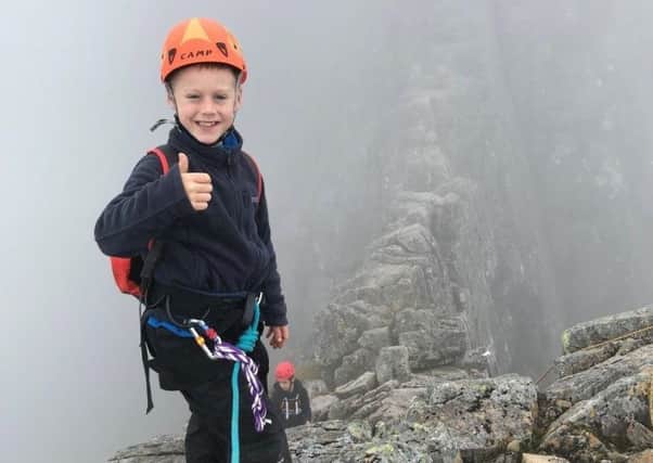 Marcus Tinley, who recently climbed Tower Ridge on Ben Nevis for charity and raised more than Â£600.