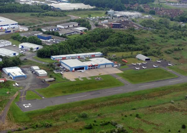 The incident took place at Cumbernauld Airport in May