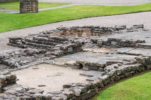 A new project was granted Â£150,000 of funding in July 2016 from Creative Europe to develop cutting-edge technology which will revolutionise the visitor experience at the Antonine Wall, in Central Scotland. The Wall is part of the Europe wide Frontiers of the Roman Empire World Heritage Site and the project will see Scottish, German and Austrian partners working together to create a mobile app platform and exciting new visitor content. 
A general view of Bearden Bath-House, Antonine Wall. The well preserved remains of a bath-house and latrine, built in the 2nd century AD to serve a small fort.
Pic courtesy of Historic Environment Scotland - please credit.