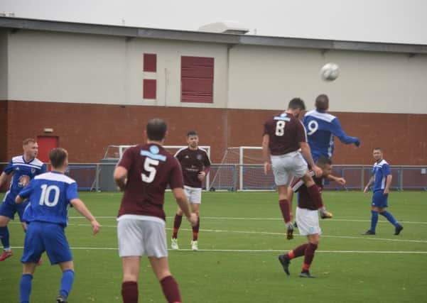 Action from Saturday's 3-3 draw with Petershill