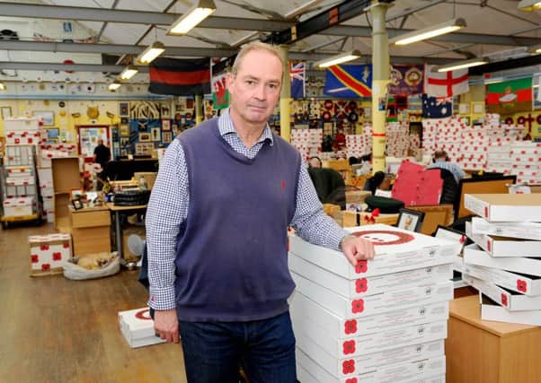 At the helm...Charlie Pelling, manager of Lady Haigs Poppy Factory in Edinburgh, is preparing for a temporary move to Redford Barracks, which will start on November 16. (Pic: Michael Gillen)