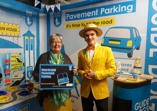 Marion Fellows MP is supporting Guide Dogs Scotland's call to tackle pavement parking