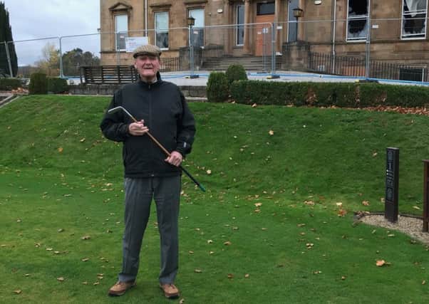 Bearsden man Colin Robertson with the Bobby Locke putter he bought way back in 1952
