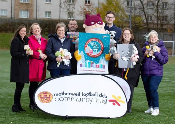Motherwell FC shows its support for the Give a Festive Gift campaign