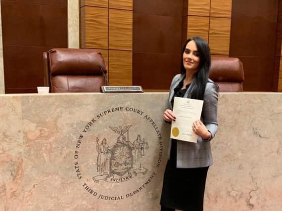 Carlukes Ashley Paterson in her new workplace, a New York courtroom