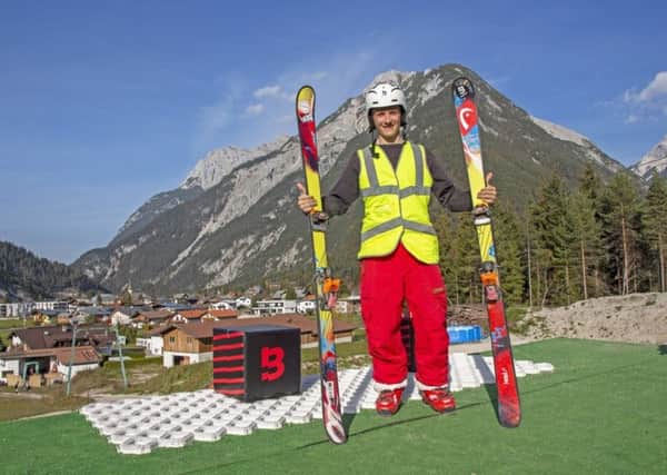 David at a training camp in Austria sporting his Mactaggart & Mickel high vis jacket