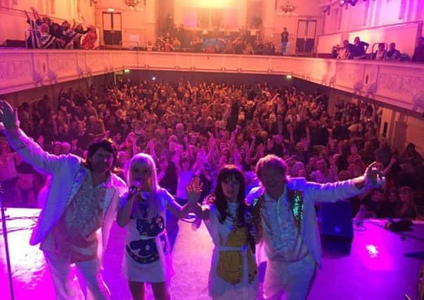 Voulez Vous took a selfie at the end of last years gig in Airdrie