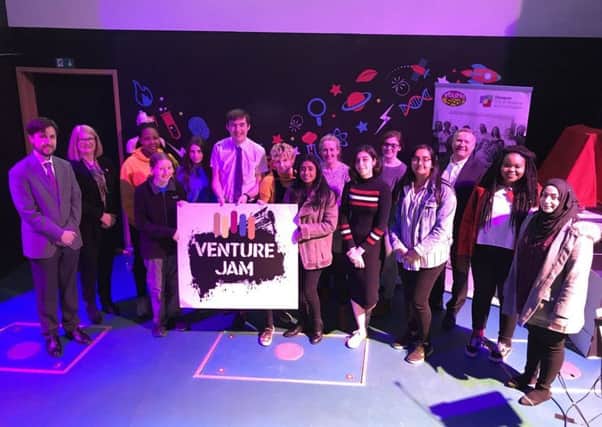 The 2018 VentureJam finalists at Glasgow Science Centre