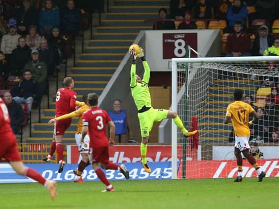 Mark Gillespie had a fine match in goal for Motherwell