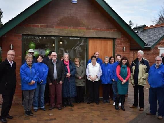 The opening of the new community hub at Castlebank Park which will be available for hire by members of the public