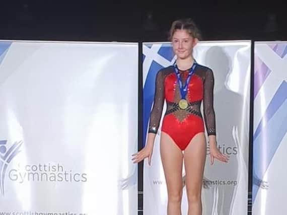 Jude Hilson made it three Scottish titles in a row, this time at elite FIG level 13/14
