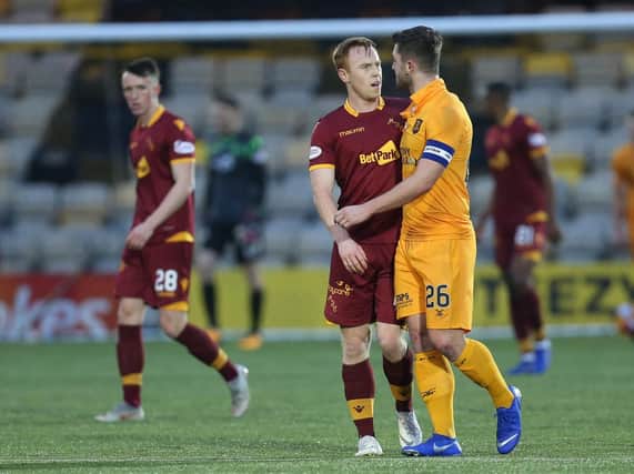 Danny Johnson and his Motherwell mates had a frustrating day against Livingston (Pic by Ian McFadyen)