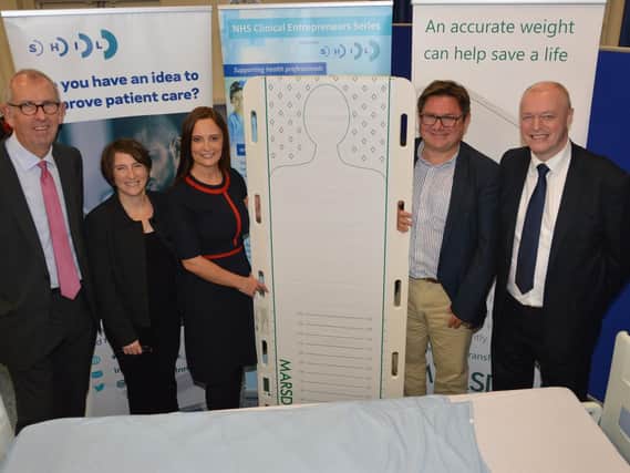 Pictured at the launch are left to right: Graham Watson, Sheena MacCormick, Gillian Taylor, Richard Black, and Raymond Hamill