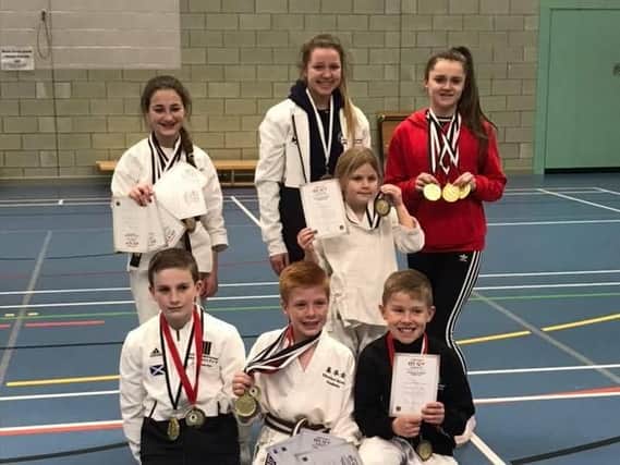 Some of Kihonkai Karate Academys UK medal-winning stars