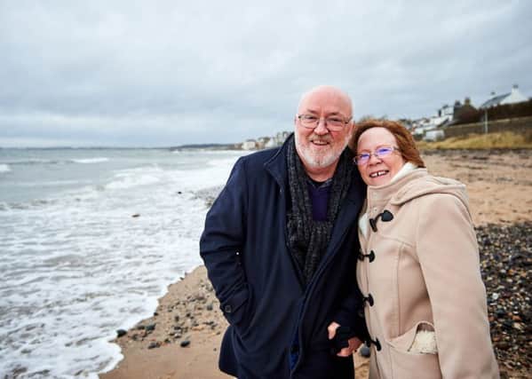 Celebrating every day... Jean and Arnott Wilson now take nothing for granted and enjoy every moment, from family celebrations to a brisk walk along the beach.