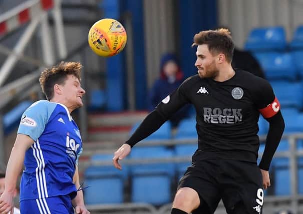 David Goodwillie and Clyde rose to the occasion at Peterhead (pic Duncan Brown).