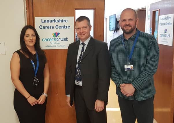 Graham Simpson MSP visits Lanarkshire Carers Centre