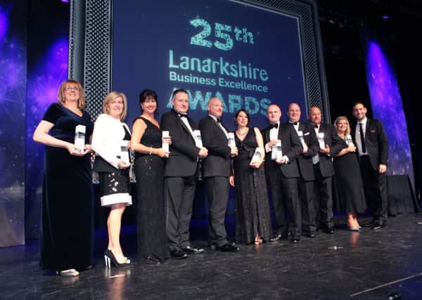 Last year's winners in the Lanarkshire Business Excellence Awards