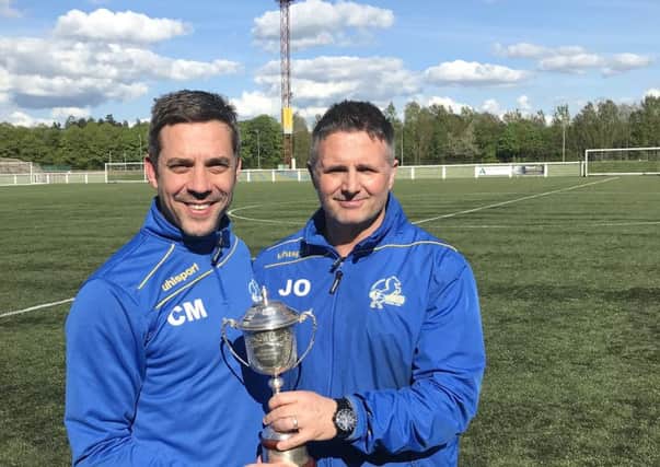Cumbernauld Colts co-managers Craig McKinlay (left) and James Orr.