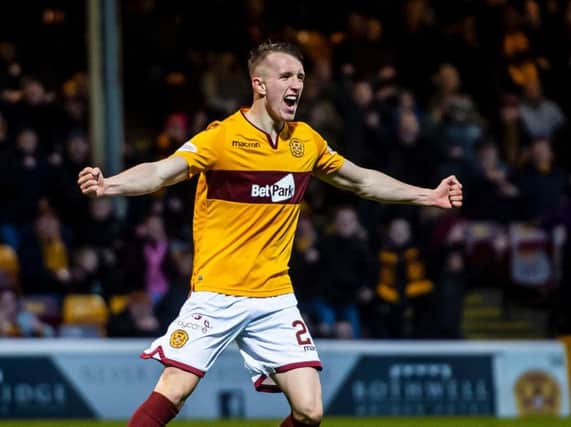 David Turnbull struck for Motherwell against Hibs on Wednesday night