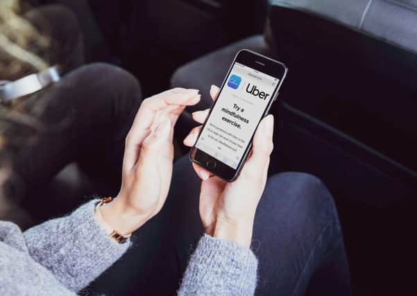Uber has partnered with meditation app Calm in the UK to offer in-app mindfulness exercises. Photo: Casey Gutteridge.