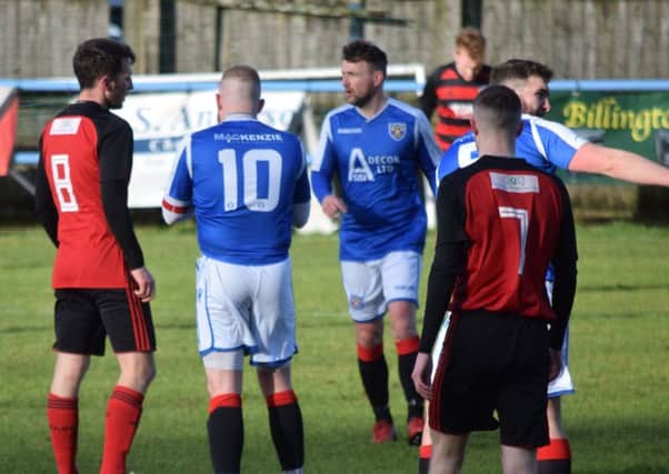 It was a frustrating day for Rob Roy against Irvine Meadow on Saturday. (Pic by Neil Anderson)