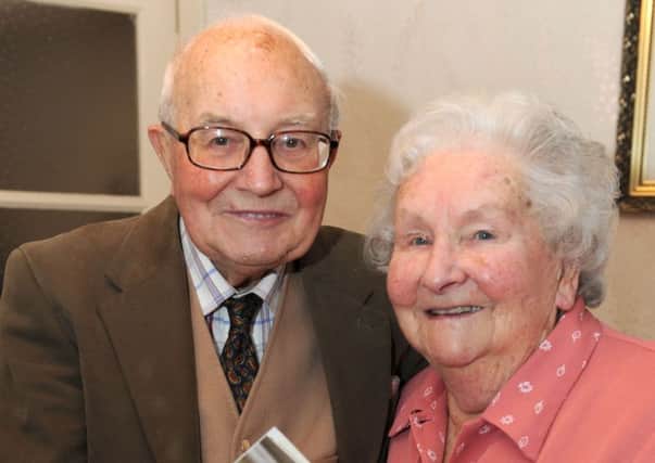 Anne Thurley, with Sam, her husband of 67 years