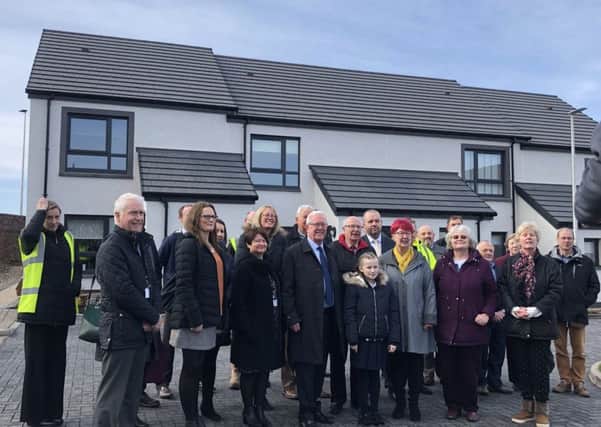 Bruce Crawford MSP officially opening the new RSHA housing site at Killearn.