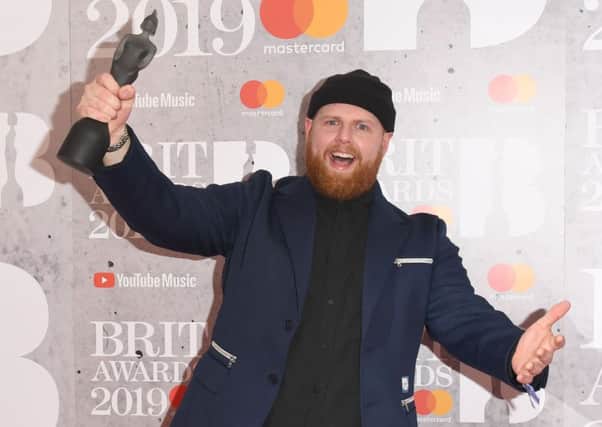 Tom Walker in the winners room during The BRIT Awards 2019. (Photo by Stuart C. Wilson/Getty Images)