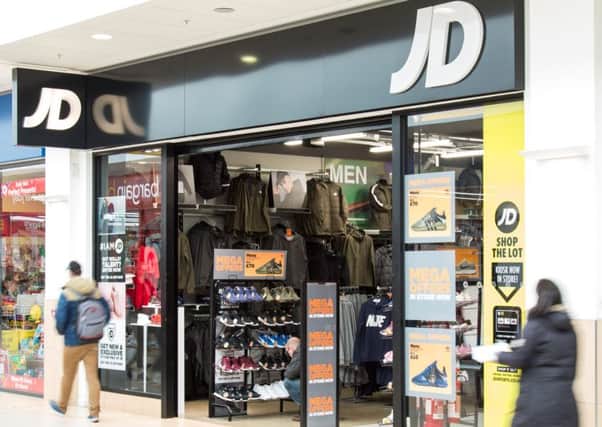 The JD Sports store in Cumbernauld