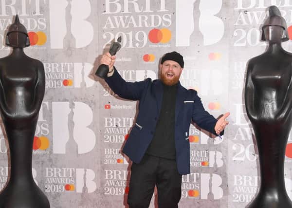 Tom Walker in the winners room during The BRIT Awards 2019 held at The O2 Arena. (Photo by Stuart C. Wilson/Getty Images)