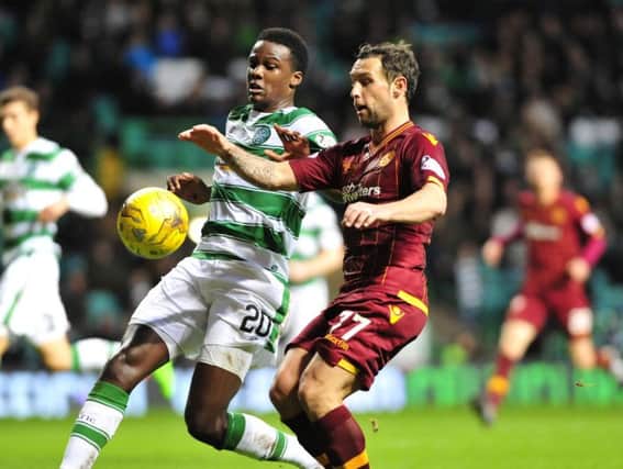 Action from Motherwell's visit to Celtic Park in 2015