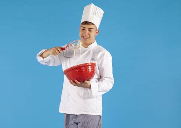 Professional Cookery student Patryk Brodacki from Motherwell stars in the latest New College Lanarkshire marketing campaign