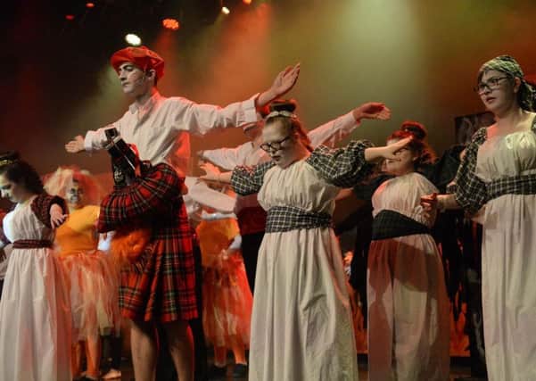 Performers from Motherwells Firpark School taking part in a previous Rock Challenge. The school is competing again on Tuesday, March 19.