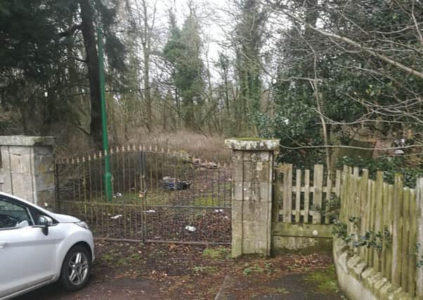 Entrance to Braidwood House where wheelchairs were dumped.