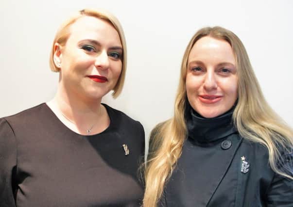 Uddingston hairdresser Diana Carson (right), with fellow Scot Leigh Kerr, who will be travelling to the Philippines next month