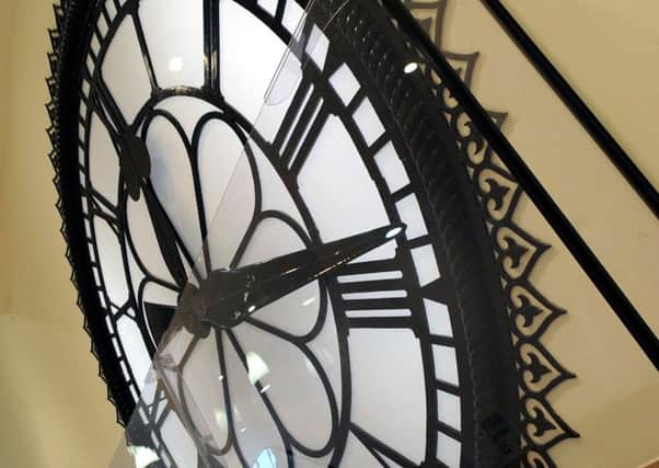 The St Enoch Clock was gifted to the people of Cumbernauld in 1977