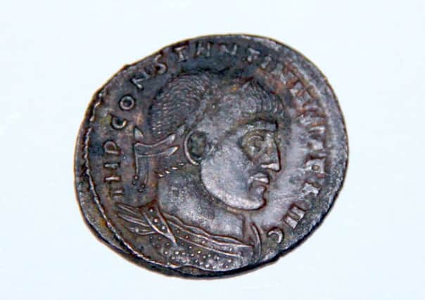Roman coin found at Libberton