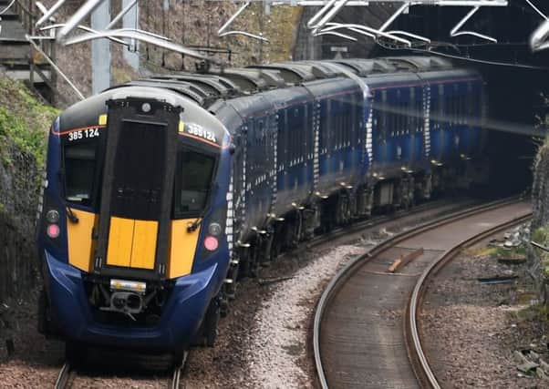New electric 385 trains have faster acceleration than the diesels they have replaced