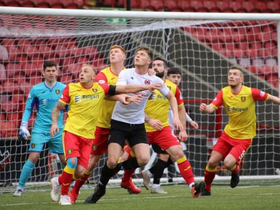 Declan Fitzpatrick was ineligible to play for Clyde against Albion Rovers and Queen's Park (pic by Craig Black Photography)