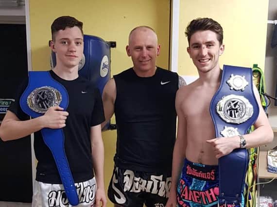 From left: James MacKenzie, Stevie Nisbet and Gareth Mitchell