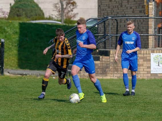 Rovers' Craig Grierson in action at Auchinleck Talbot (Pic by Kevin Ramage)